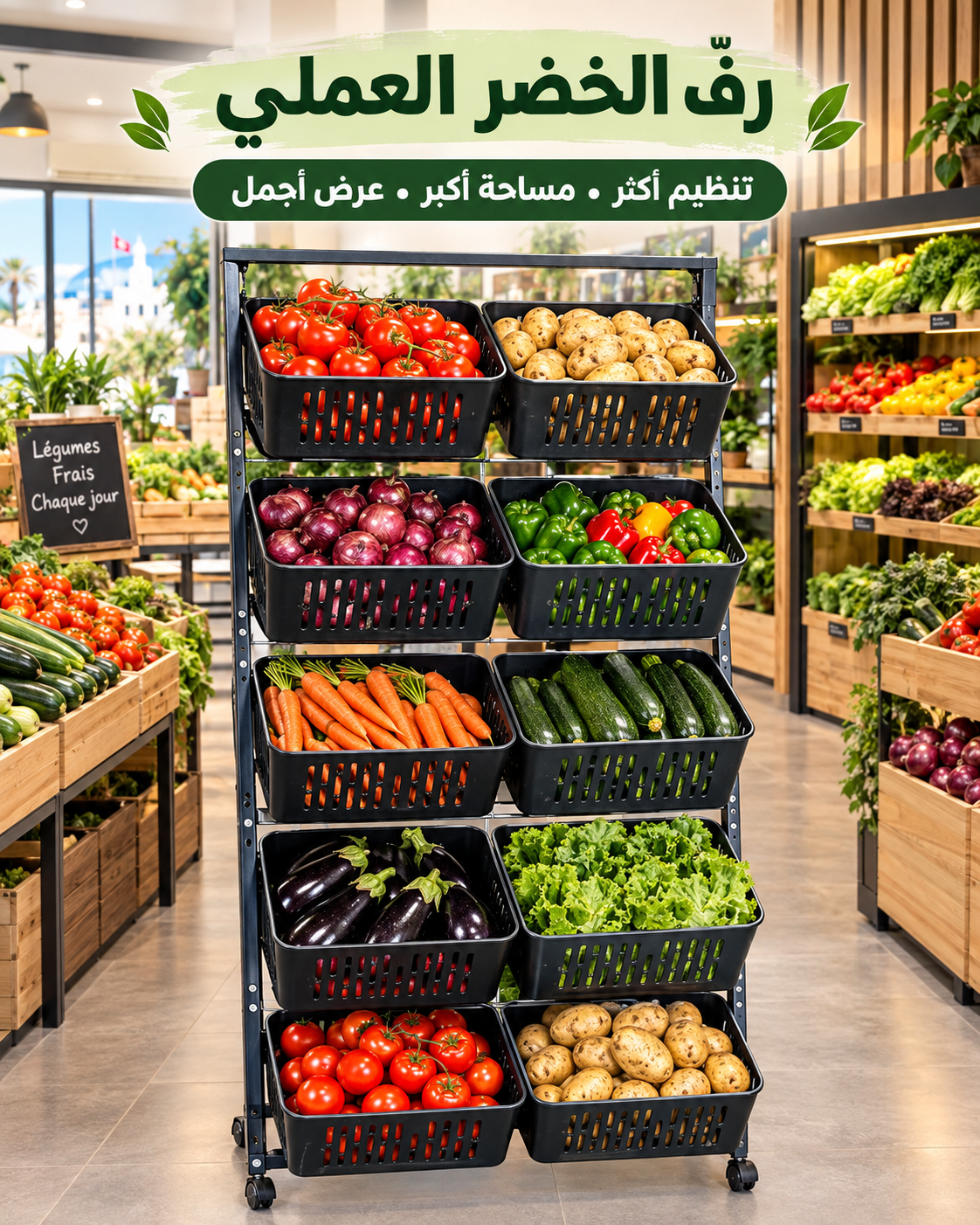 SUPPORT DE RANGEMENT (legumes)